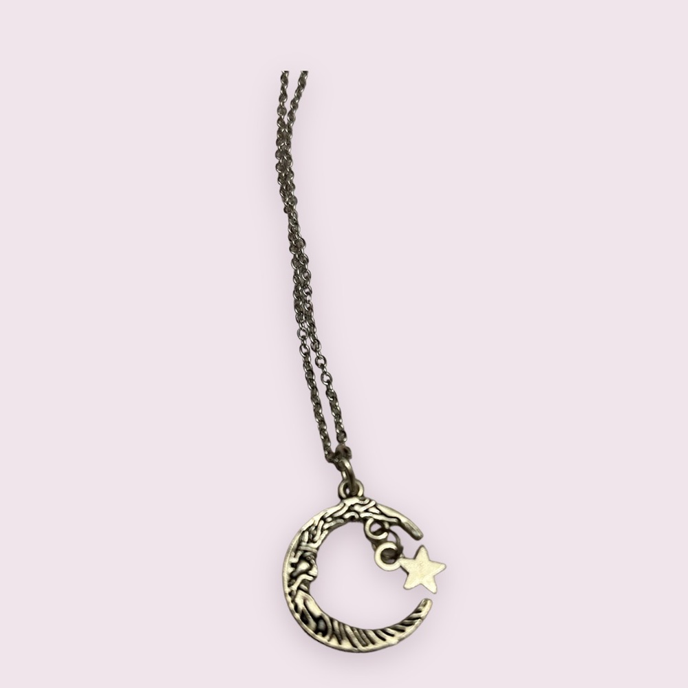 Handmade moon/wizard necklace